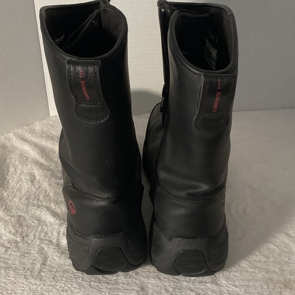 Wolverine Black steel toe Men's leather Boots - Picture 2 of 9